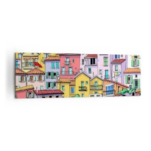 Obraz na plátne - Veselé mesto - 160x50 cm