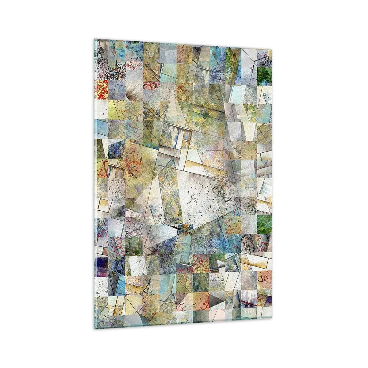 Obraz na skle - Geometrické preskupenie - 80x120 cm