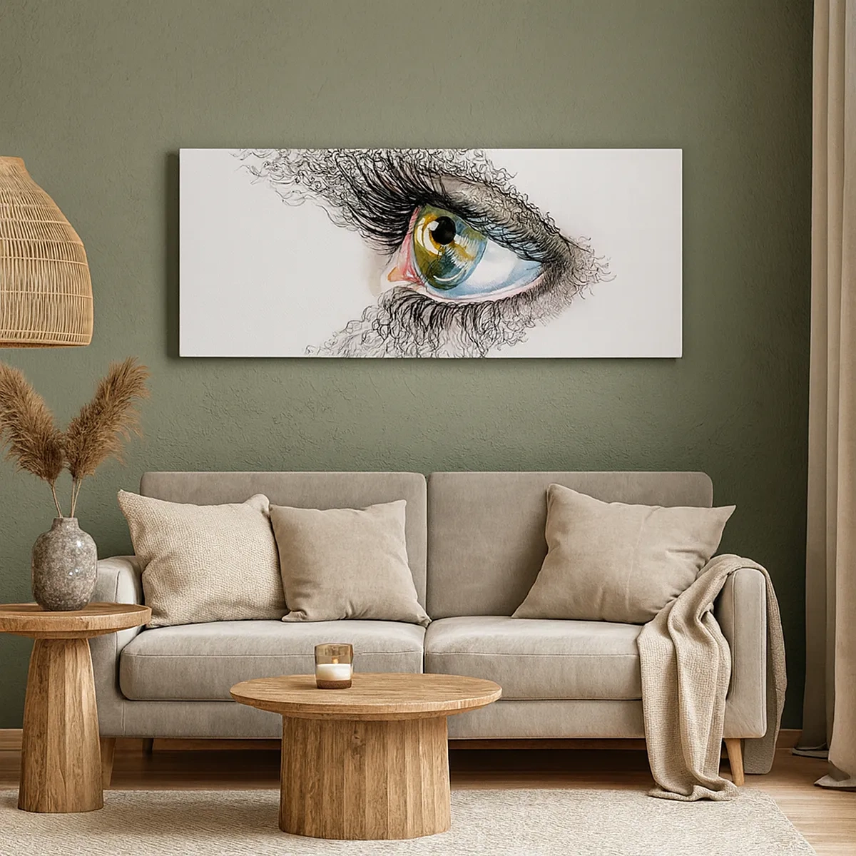Obraz na plátne - Pozri sa priamo do duše - 30x30 cm