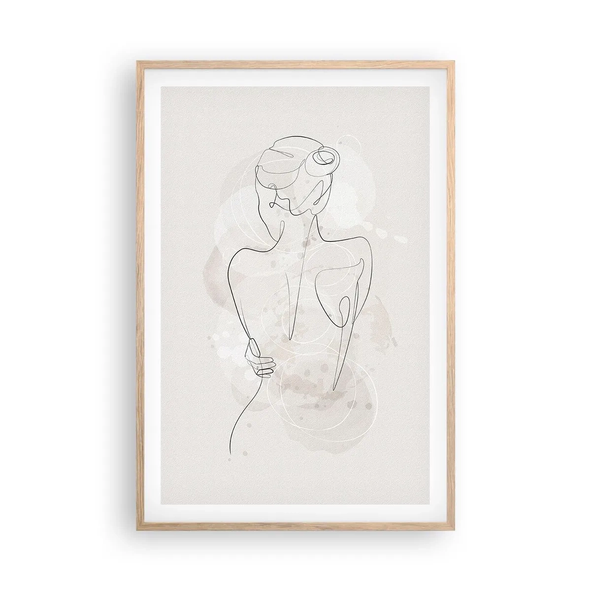 Plagát v ráme zo svetlého duba - Ako citlivý nástroj - 61x91 cm