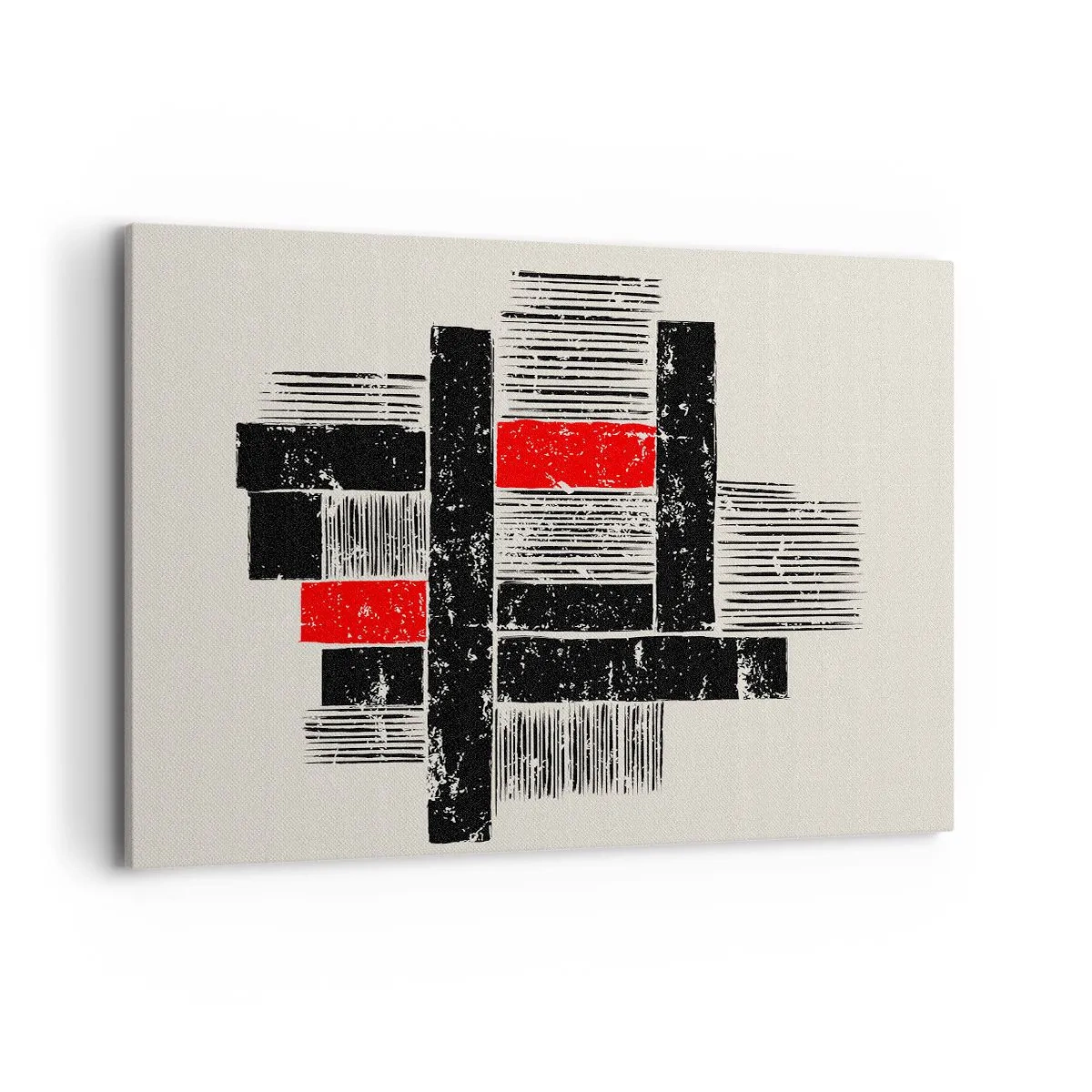 Obraz na plátne - Červené a čierne - 100x70 cm