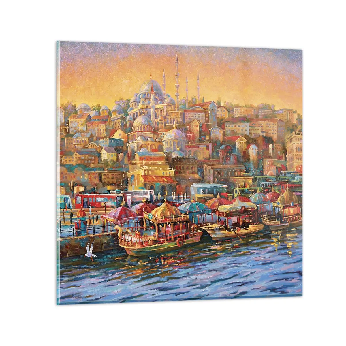 Obraz na skle - Istanbulský príbeh - 30x30 cm