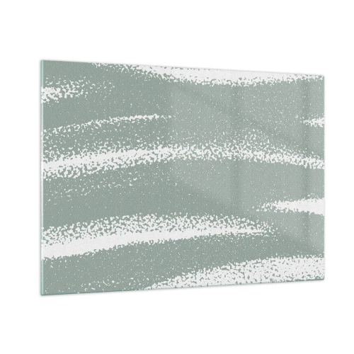 Obraz na skle - Abstrakcia v zimnom štýle - 100x70 cm