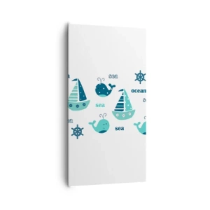 Obraz na plátne - Cez mora a oceány - 65x120 cm