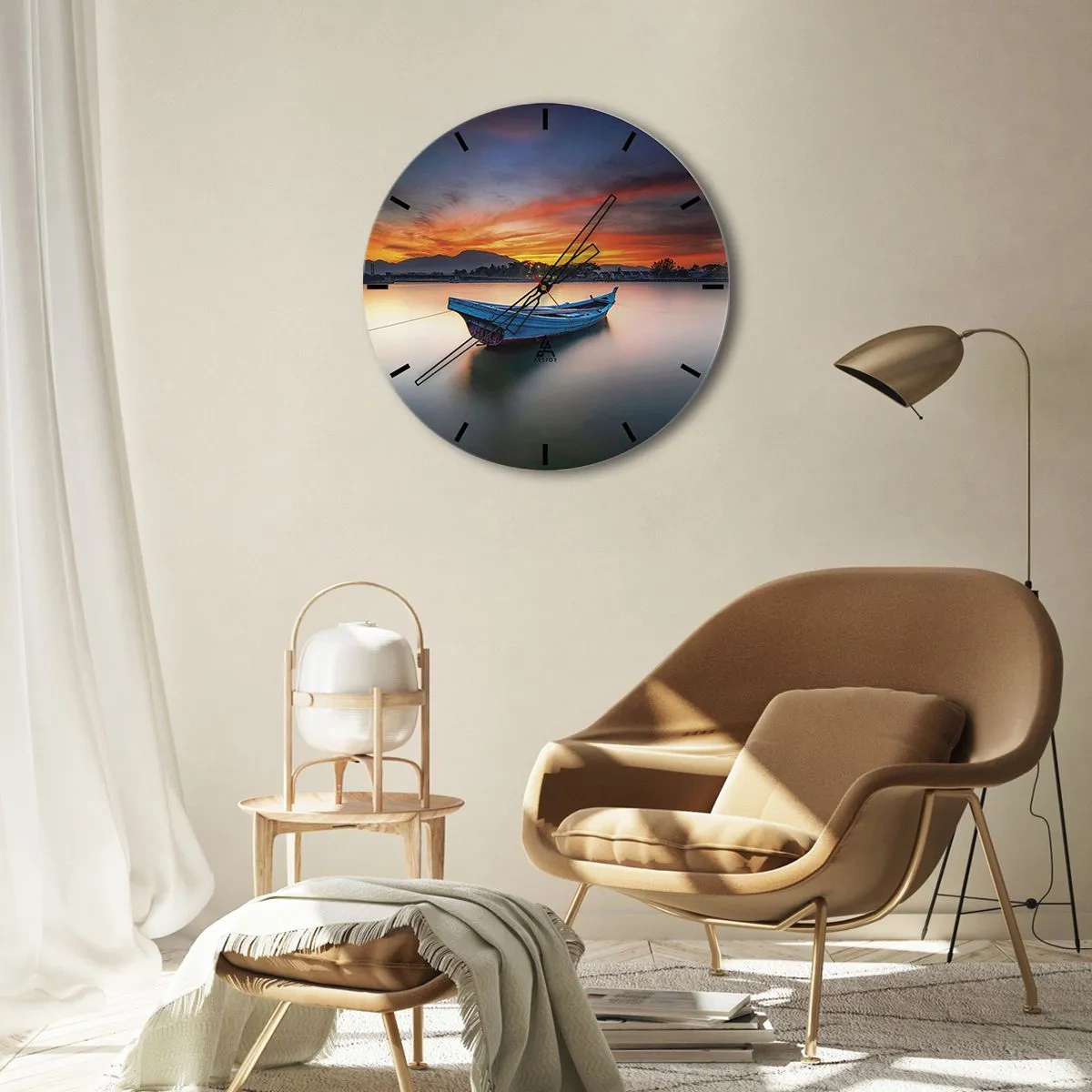 Nástenné hodiny - Blíži sa dobrá noc - 30x30 cm