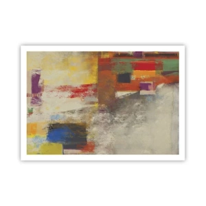 Plagát - Geometria farieb - 100x70 cm