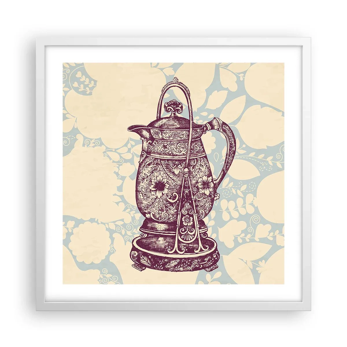 Plagát v bielom ráme - Krása všedného dňa - 50x50 cm