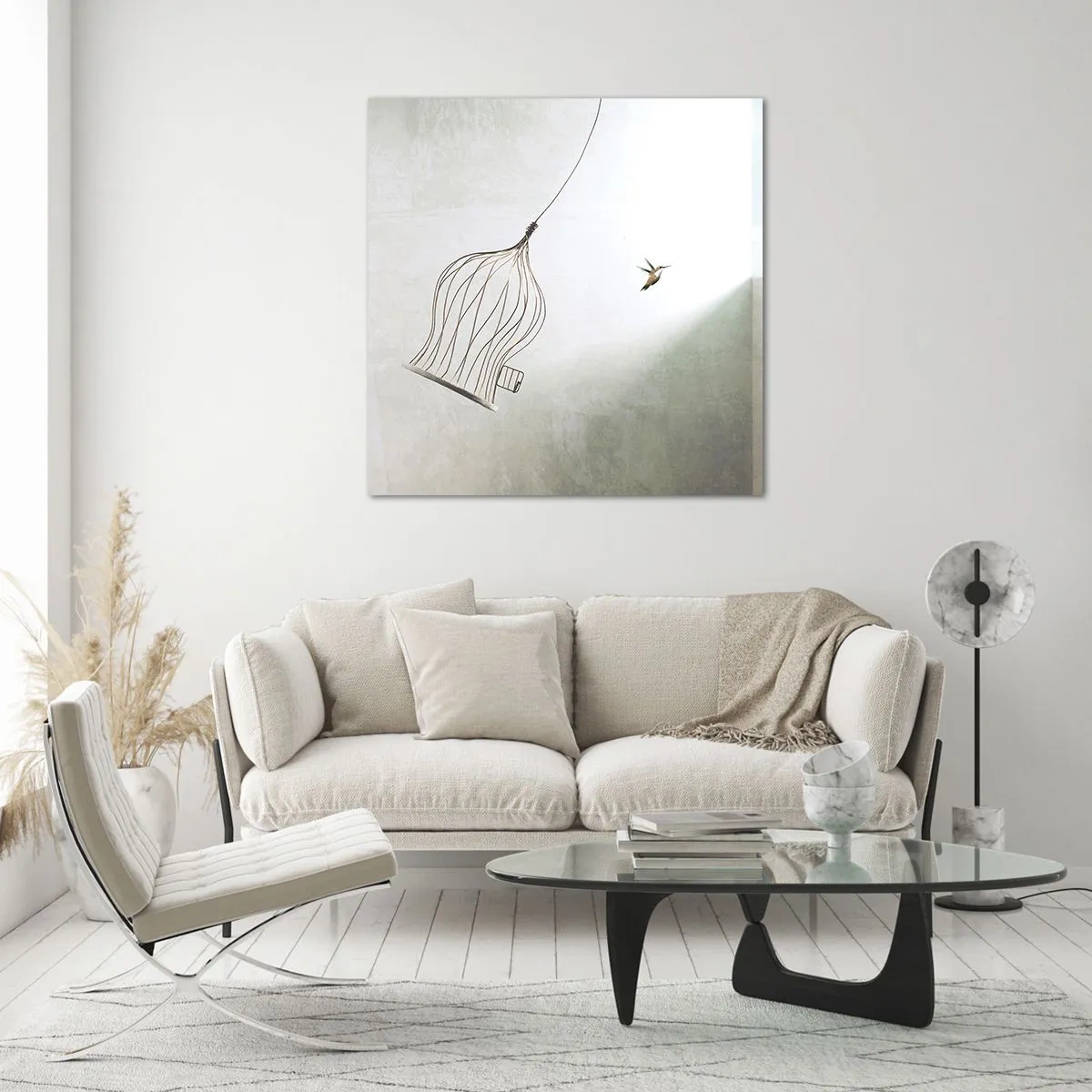 Obraz na skle - Vo svojom živle - 60x60 cm