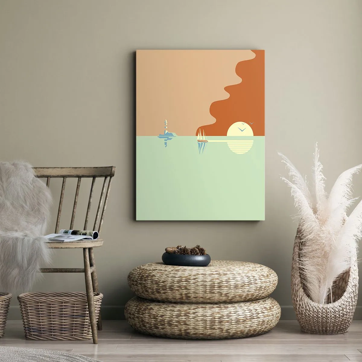 Obraz na plátne - Dokonalá morská krajina - 50x70 cm