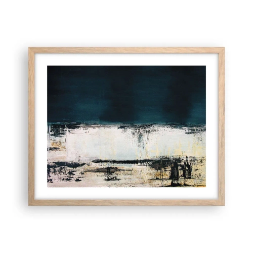 Plagát v ráme zo svetlého duba - Horizontálna kompozícia - 50x40 cm
