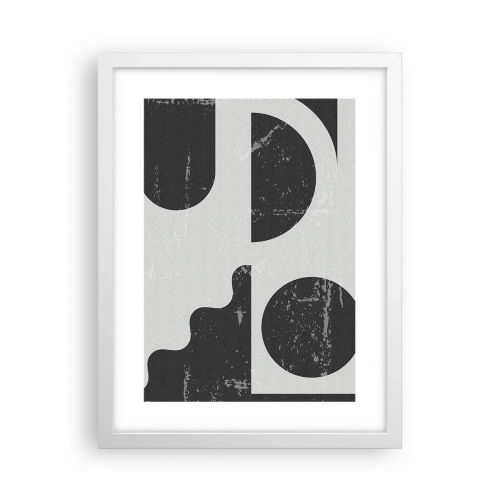 Plagát v bielom ráme - Kompozícia nad a pod - 30x40 cm
