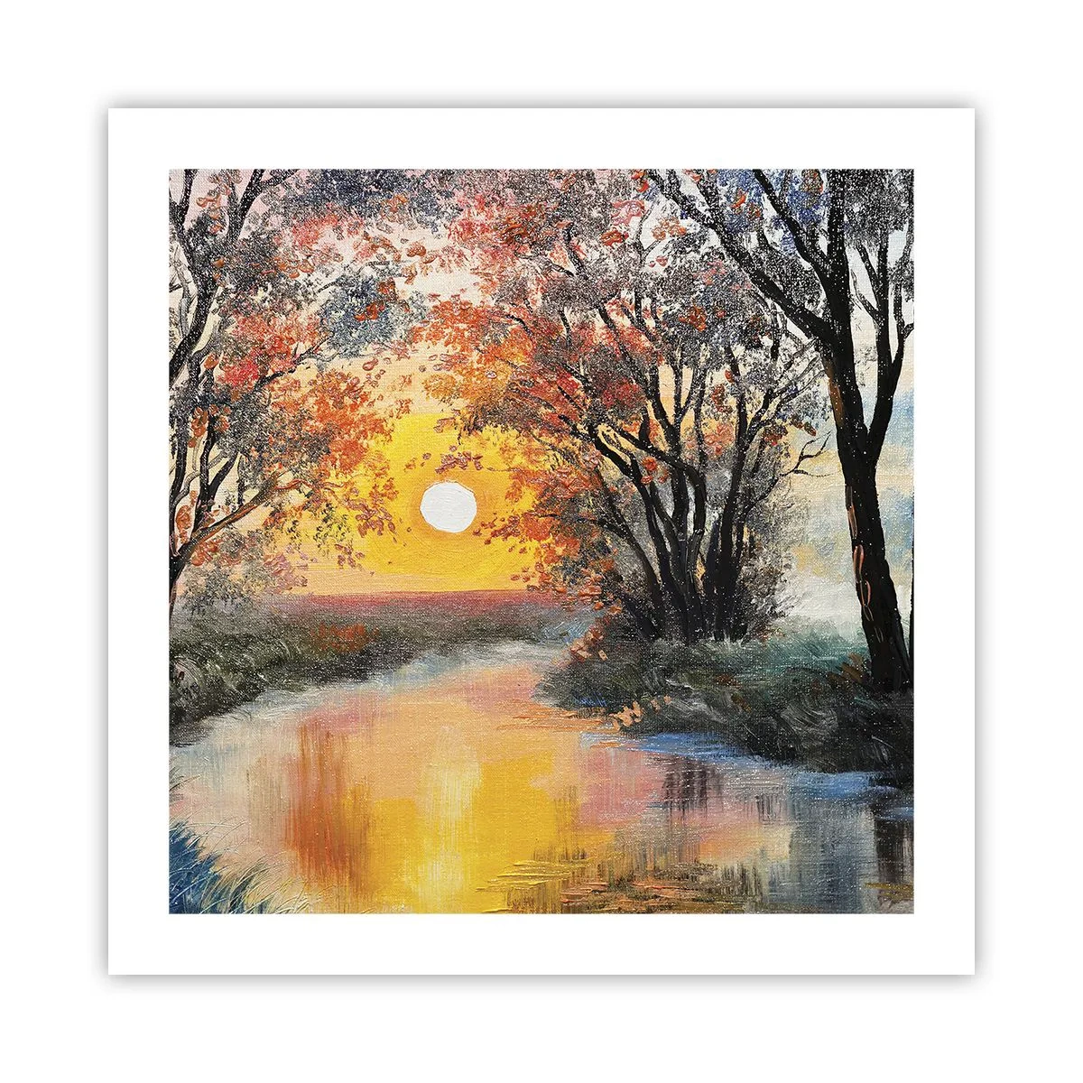 Plagát - Jesenný nádych - 50x50 cm
