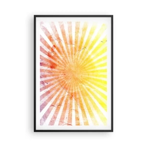 Plagát v čiernom ráme - Východy a západy - 61x91 cm
