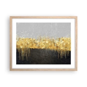 Plagát v ráme zo svetlého duba - Dovnútra a nahor - 50x40 cm