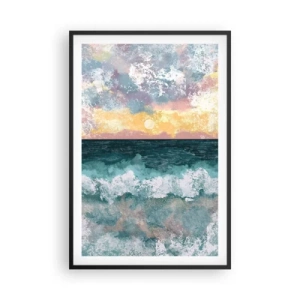 Plagát v čiernom ráme - Voda, svetlo, vzduch - 61x91 cm