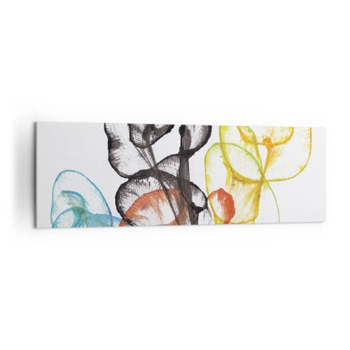 Obraz na plátne - Kvety s dušou - 160x50 cm