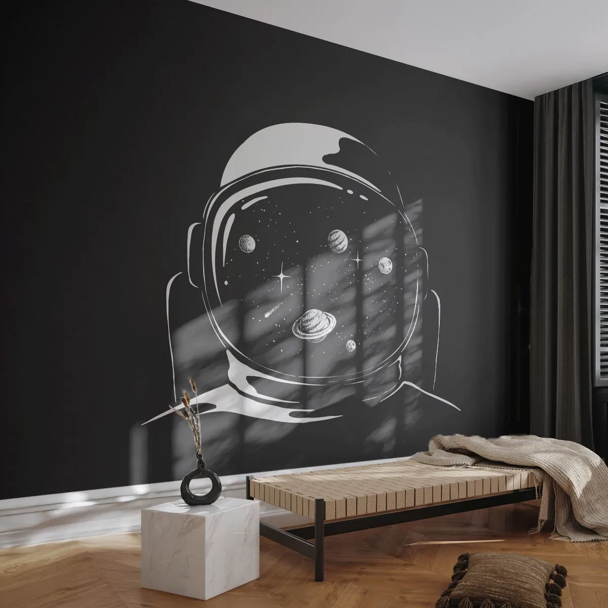 Fototapeta Premium Canvas - Skvelý výhľad - Astronaut, Kozmos, Vesmír - 250x175 cm