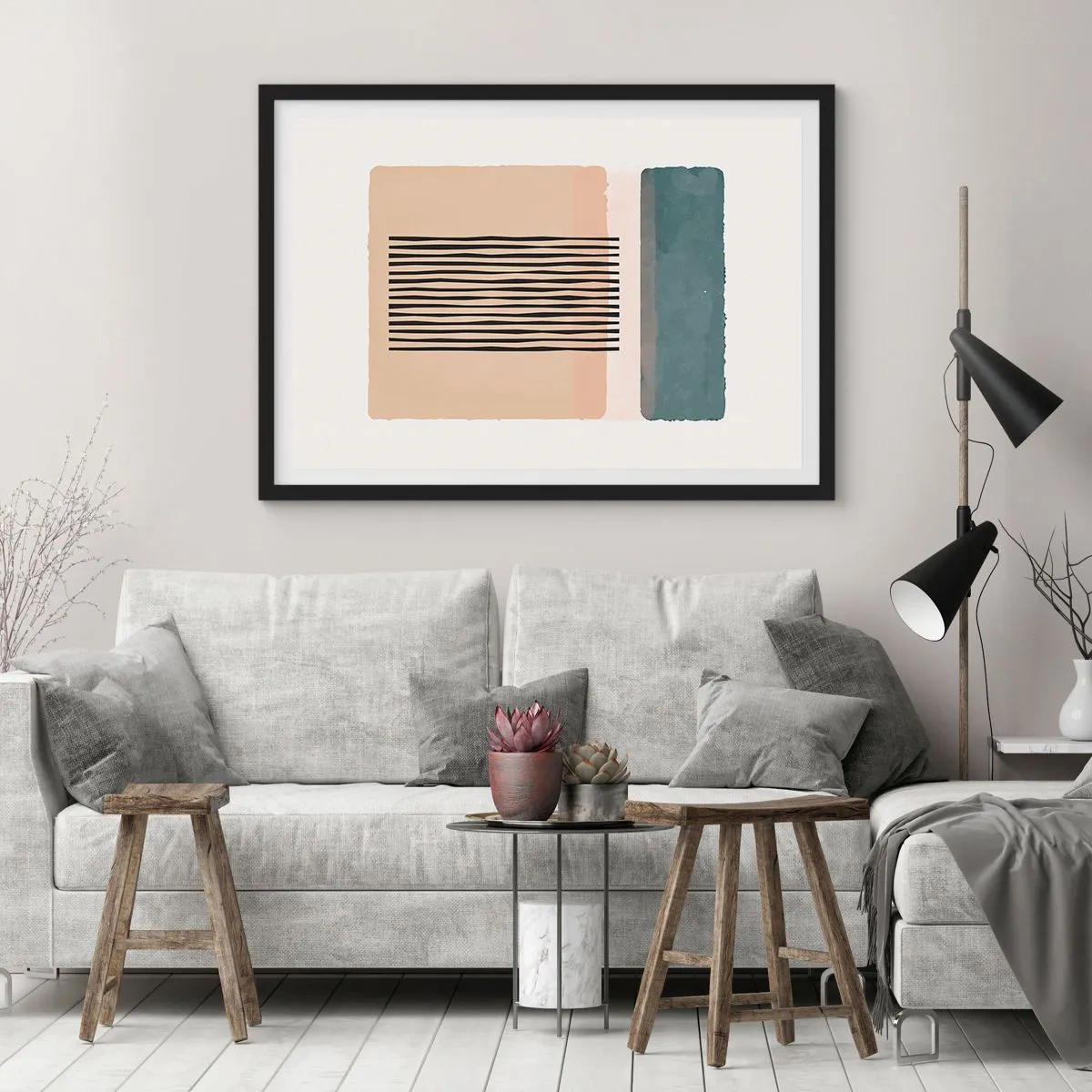 Plagát v čiernom ráme - Všetko v poriadku - 70x50 cm