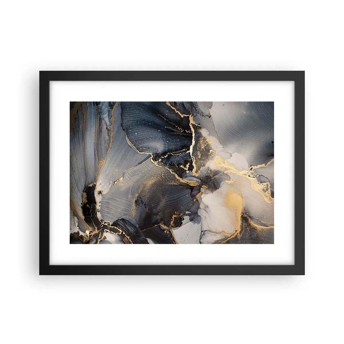 Plagát v čiernom ráme - Život kameňa - 40x30 cm