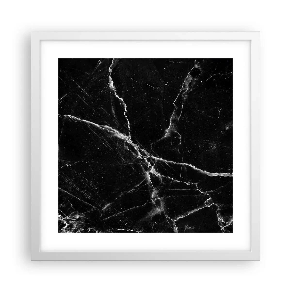 Plagát v bielom ráme - Tajomný život kameňa - 40x40 cm