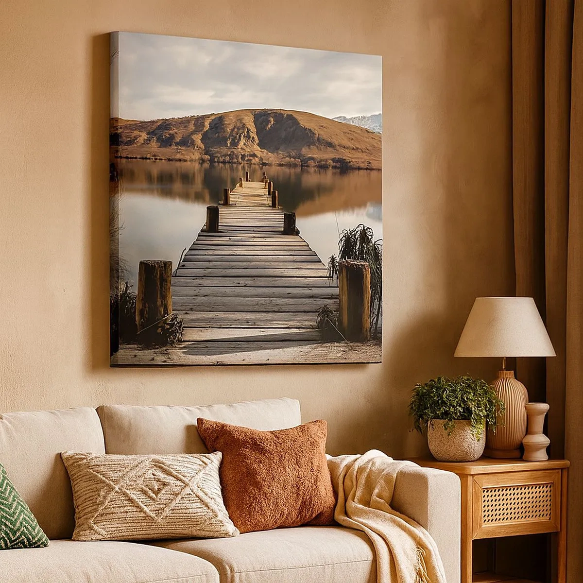 Obraz na plátne - Krajina v tichu - 30x30 cm