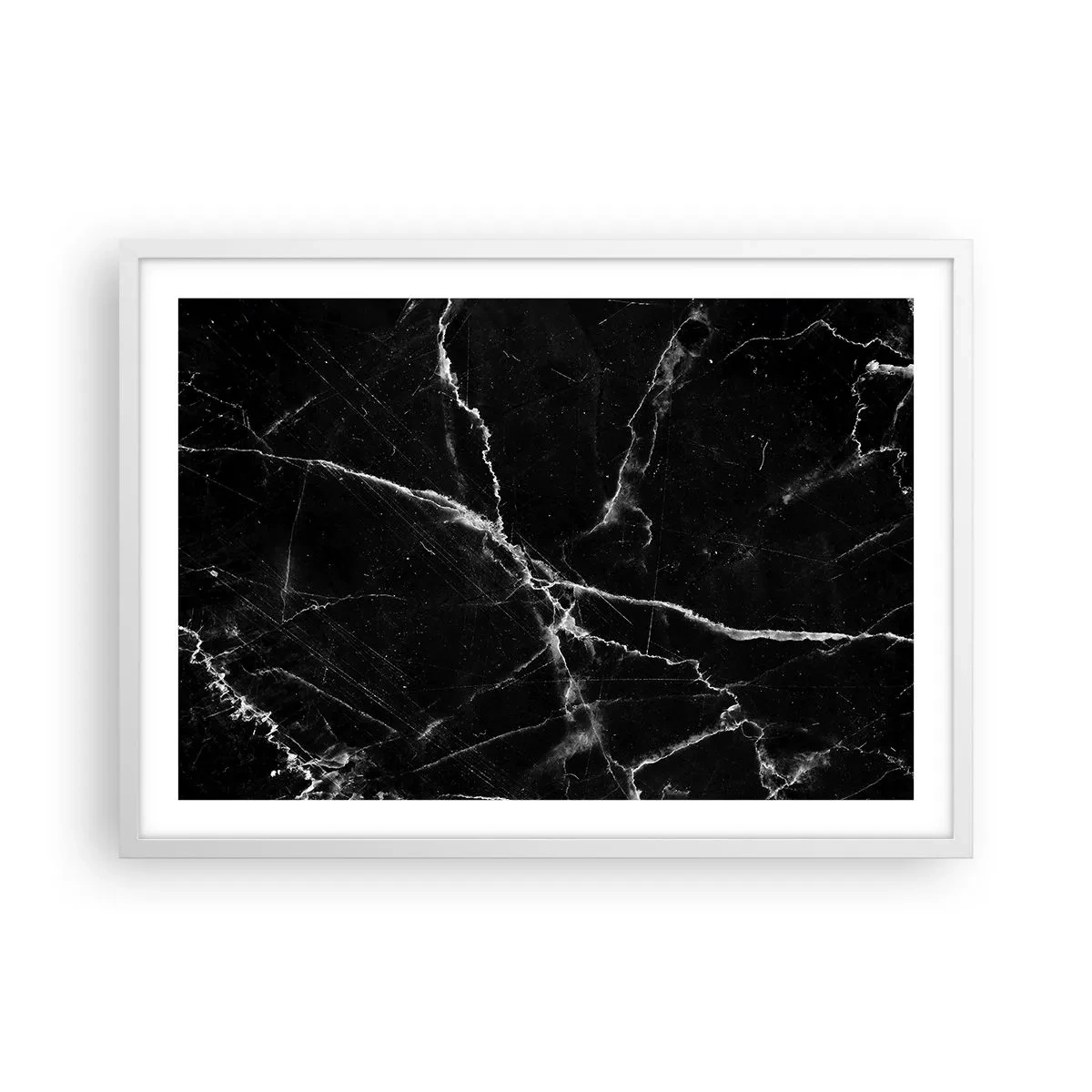 Plagát v bielom ráme - Tajomný život kameňa - 70x50 cm