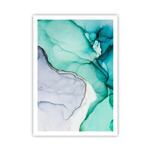 Plagát - Štúdia v tyrkysovej - 70x100 cm