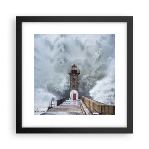 Plagát v čiernom ráme - Hukot vody, šum vetra - 30x30 cm