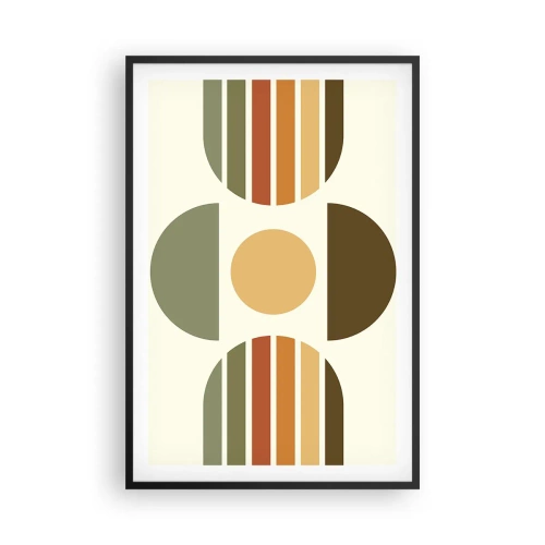 Plagát v čiernom ráme - Vo farbách zeme - 61x91 cm