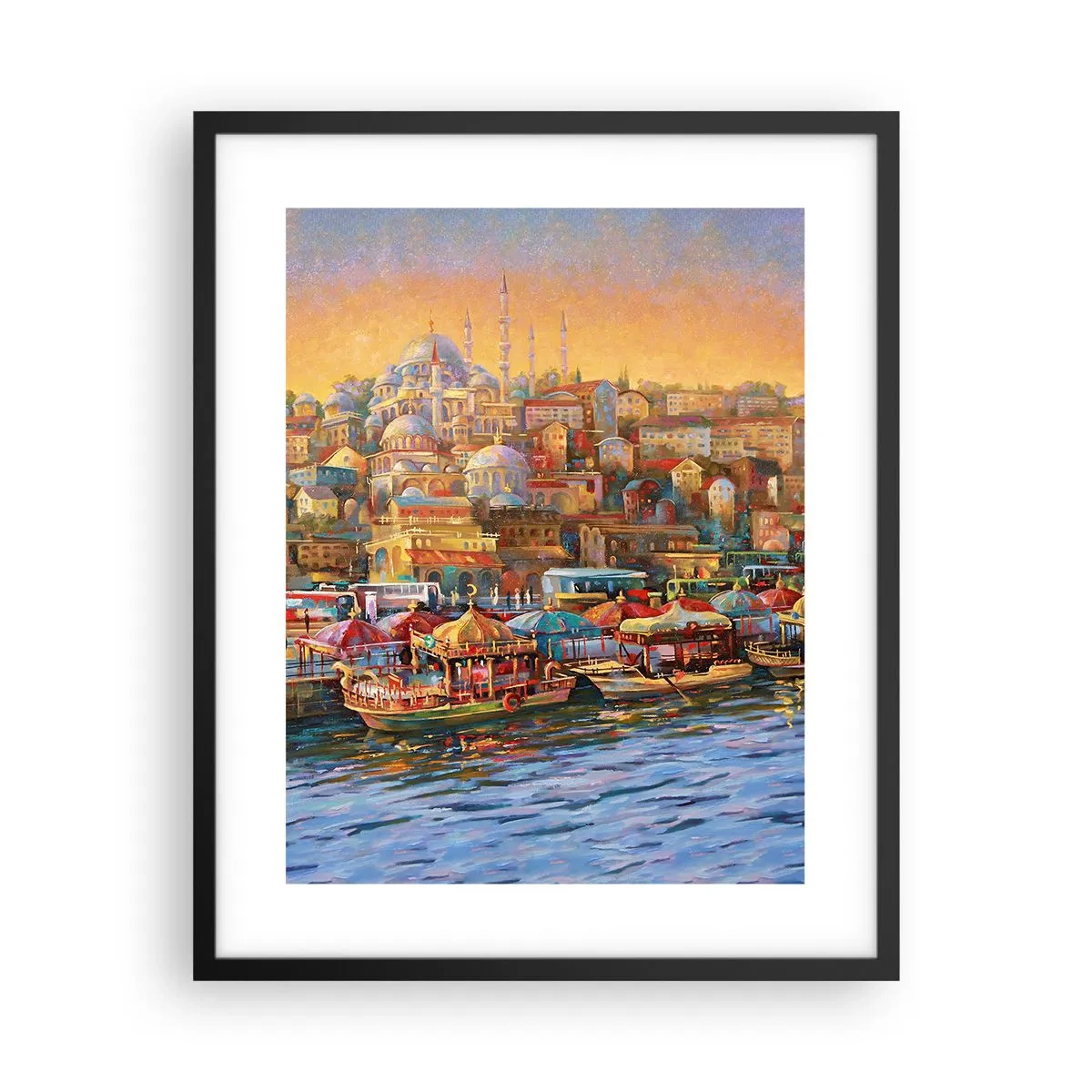 Plagát v čiernom ráme - Istanbulský príbeh - 40x50 cm