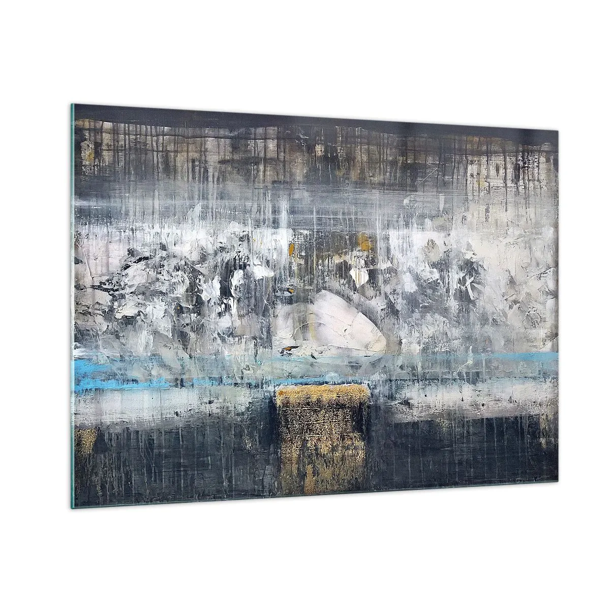Obraz na skle - Ako na ľade, tak aj na hrude - 100x70 cm