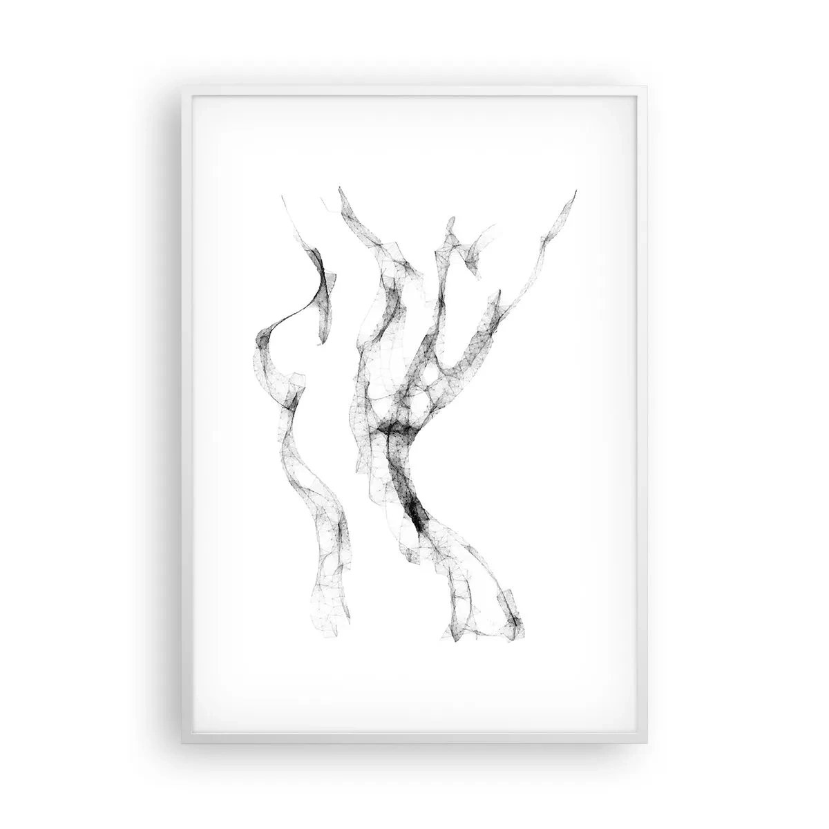 Plagát v bielom ráme - Krásna a silná - 70x100 cm