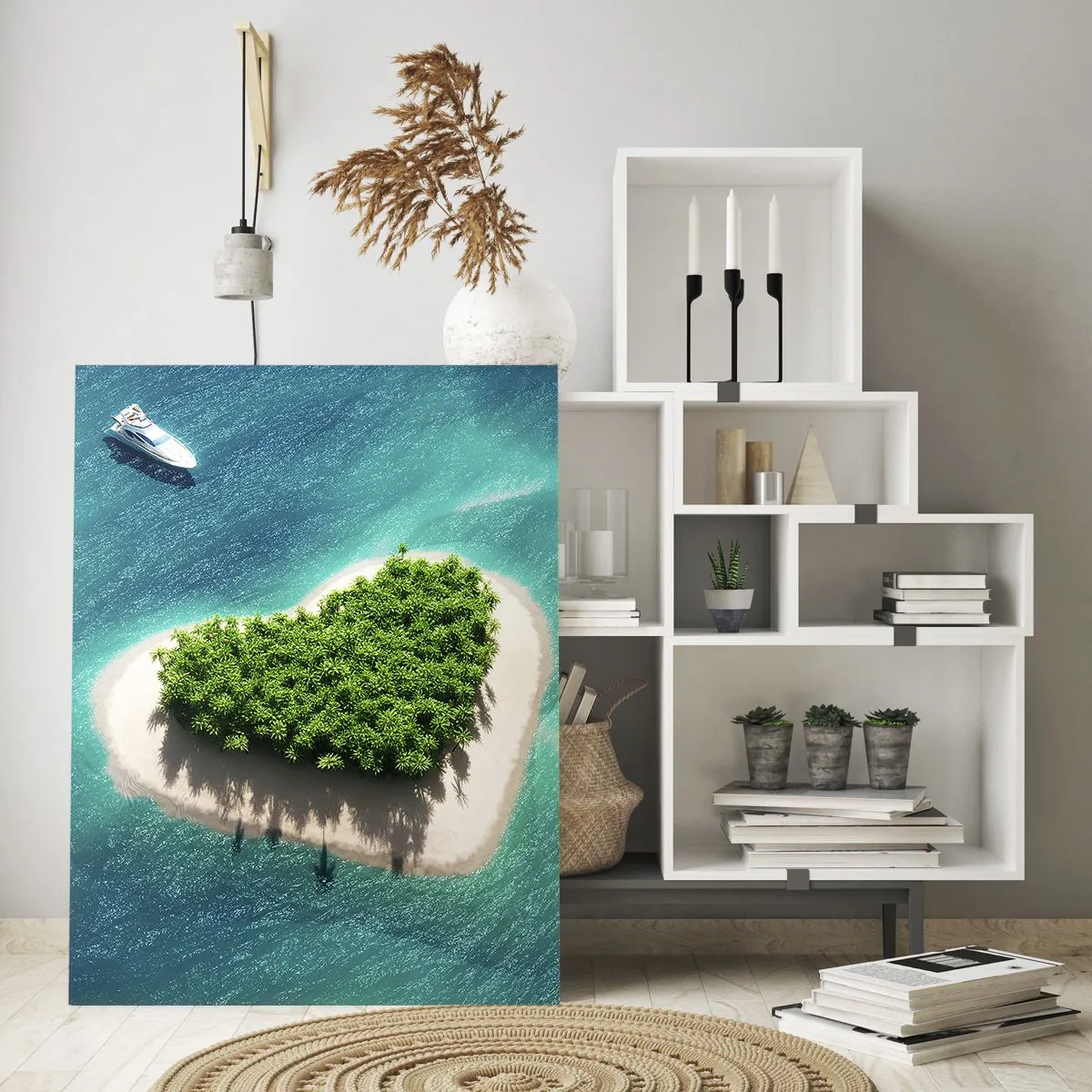 Obraz na skle - Milujem leto - 50x70 cm