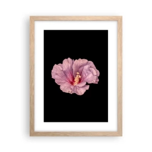 Plagát v ráme zo svetlého duba - Priamo do srdca - 30x40 cm