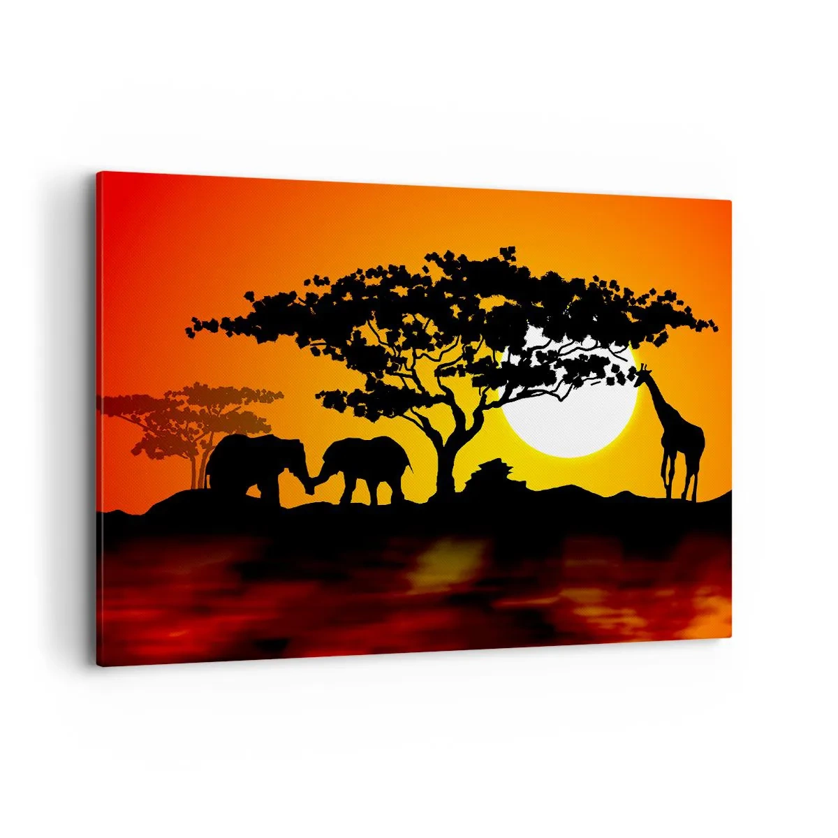 Obraz na plátne - Stretnutie na savane - 100x70 cm