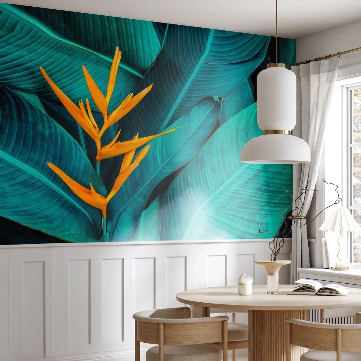 Samolepiaca Fototapeta Deluxe Sticker - Rajský kvet - Strelitzia Royal, Kvetina, Afriky - 100x70 cm