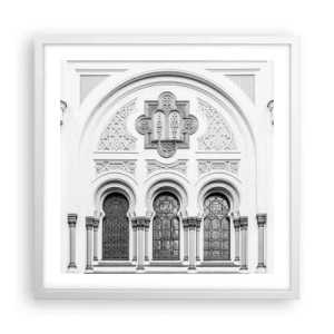 Plagát v bielom ráme - Na pomedzí kultúr - 50x50 cm