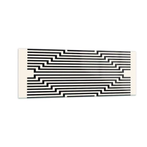 Obraz na skle - Geometrická ilúzia - 140x50 cm