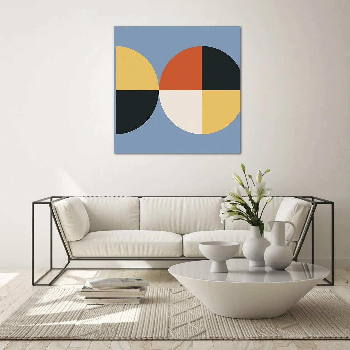 Obraz na skle - Pozri a počítaj - 40x40 cm