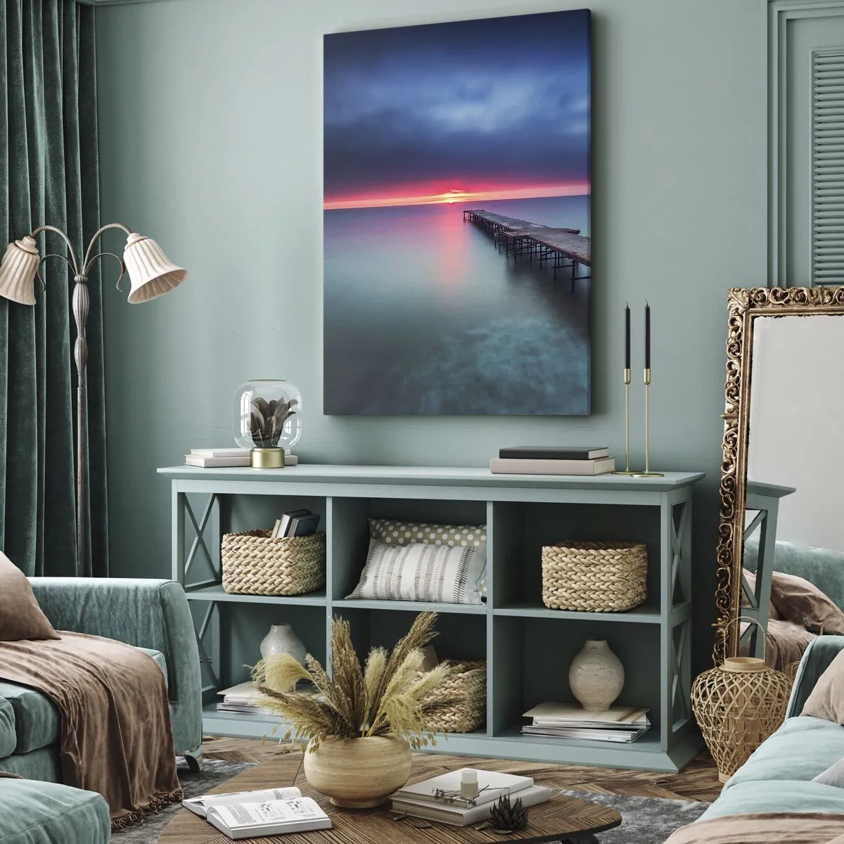 Obraz na plátne - Medzi nebom a zemou - 45x80 cm