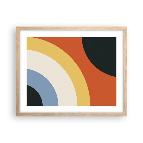 Plagát v ráme zo svetlého duba - K sebe samému - 50x40 cm