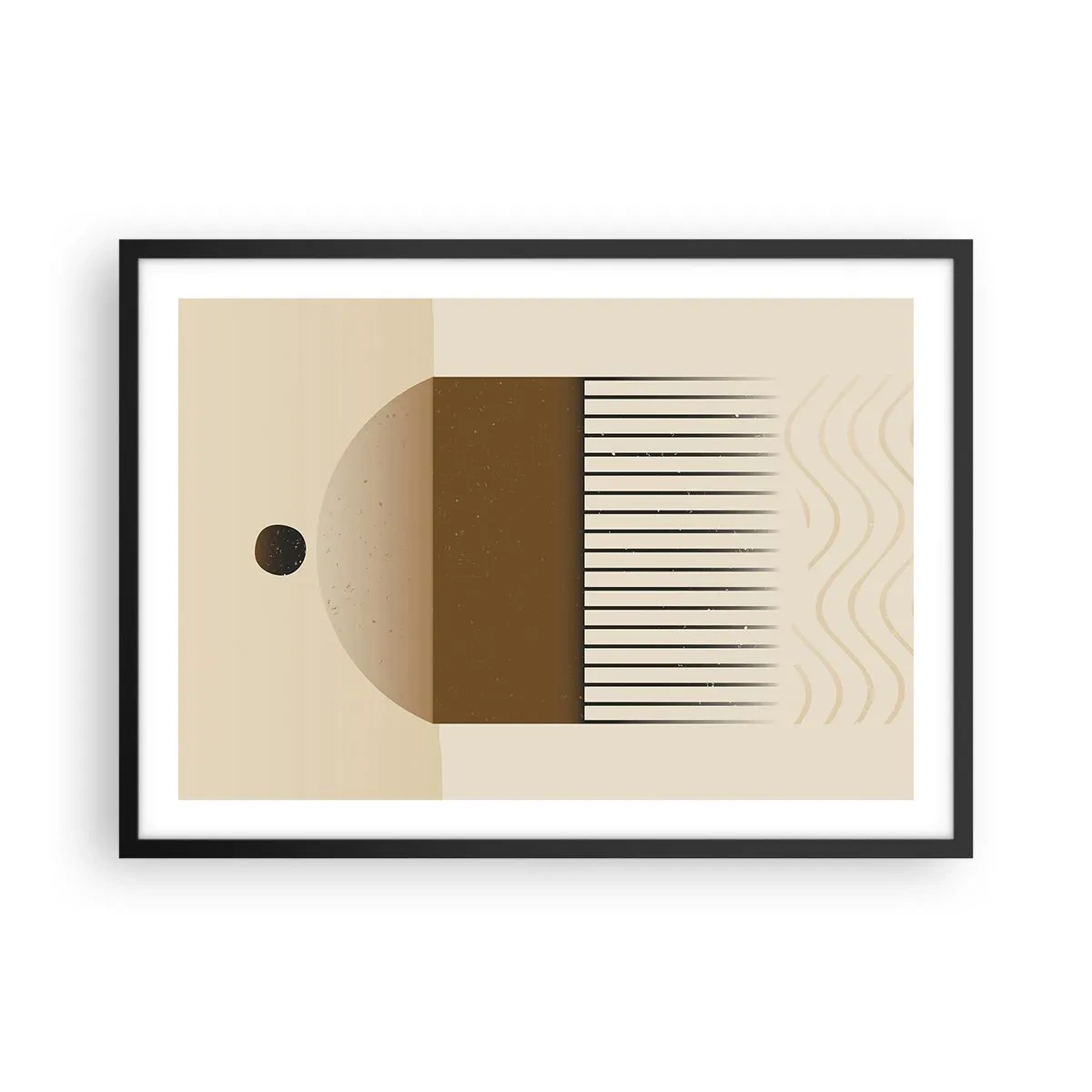 Plagát v čiernom ráme - Rôzne stavy - 70x50 cm