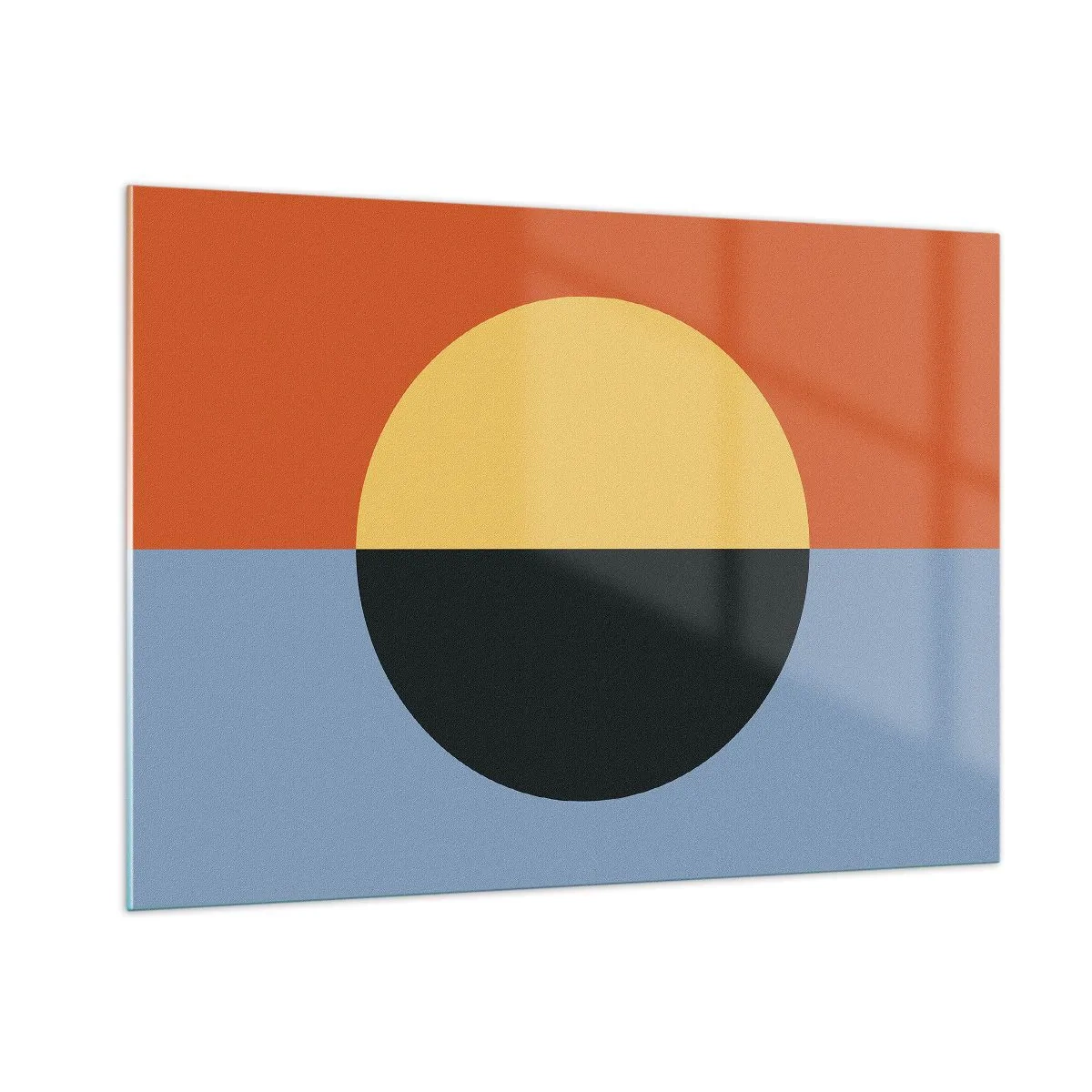 Obraz na skle - Kompozícia tepla a chladu - 100x70 cm