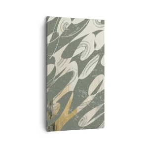 Obraz na plátne - Rytmizovaná abstrakcia - 45x80 cm