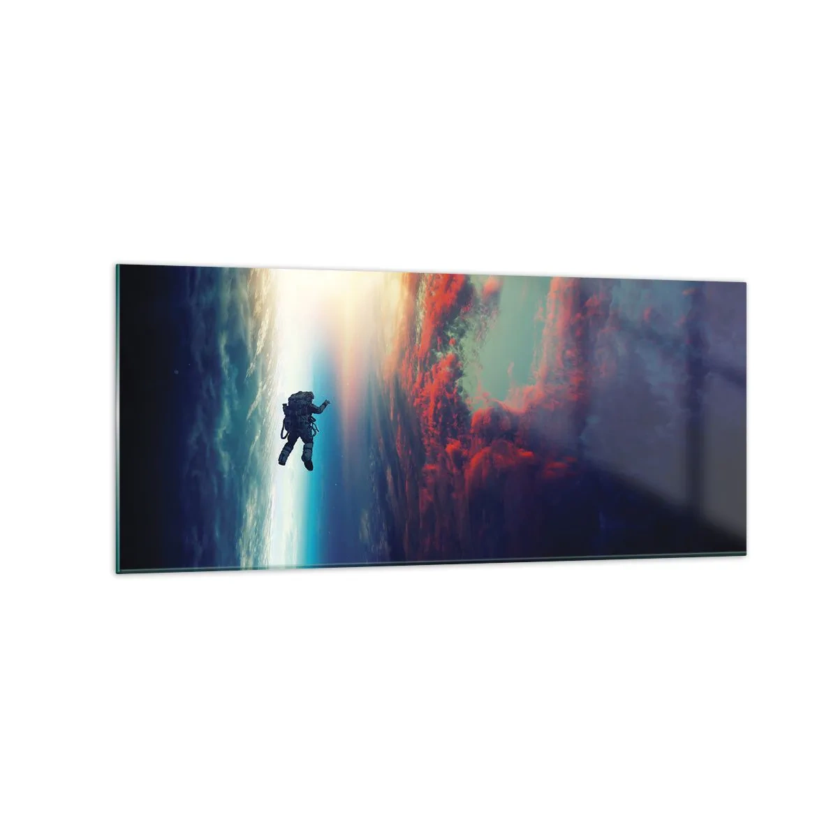 Obraz na skle - Tvárou v tvár vesmíru - 120x50 cm