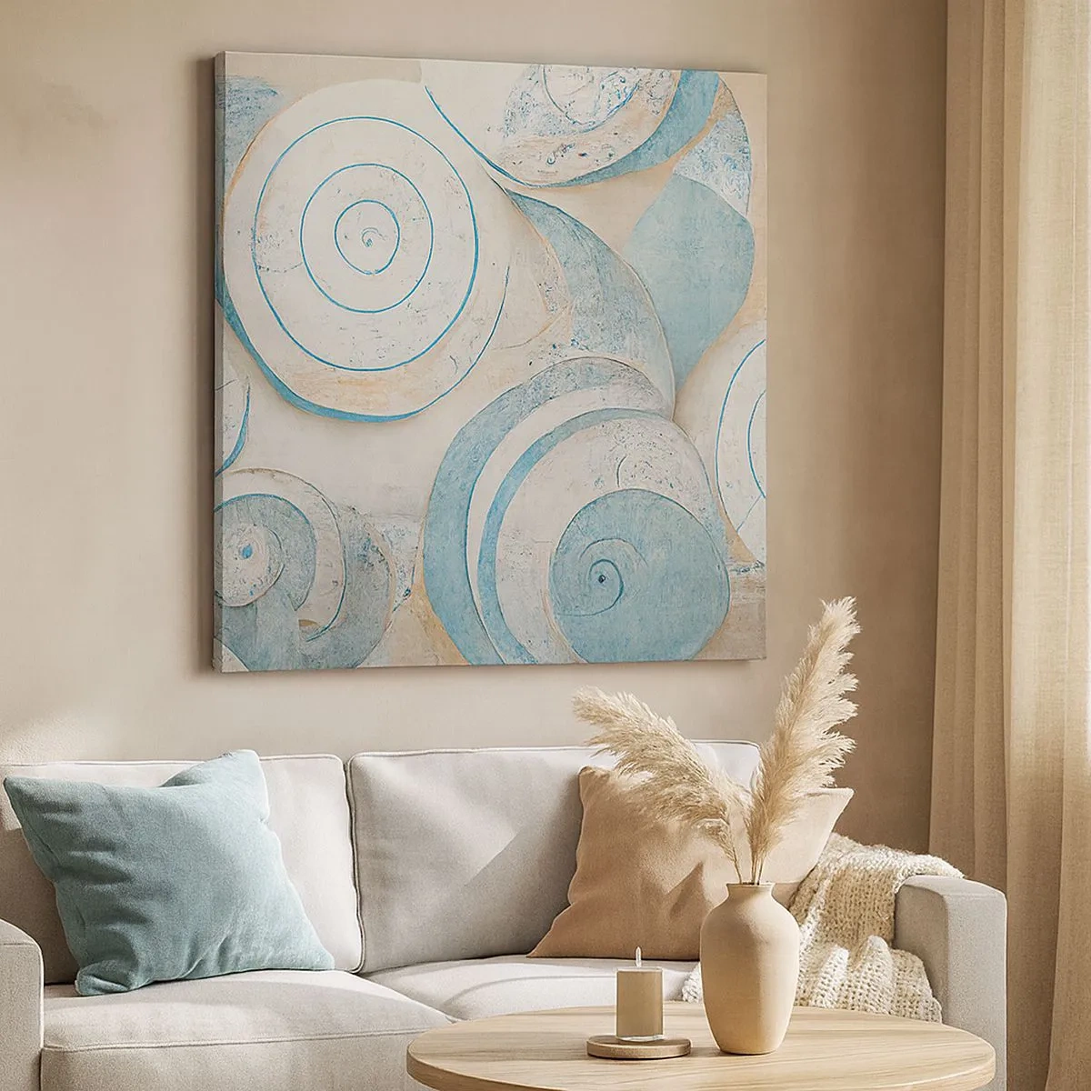 Obraz na plátne - Čo skrýva mušľa? - 30x30 cm