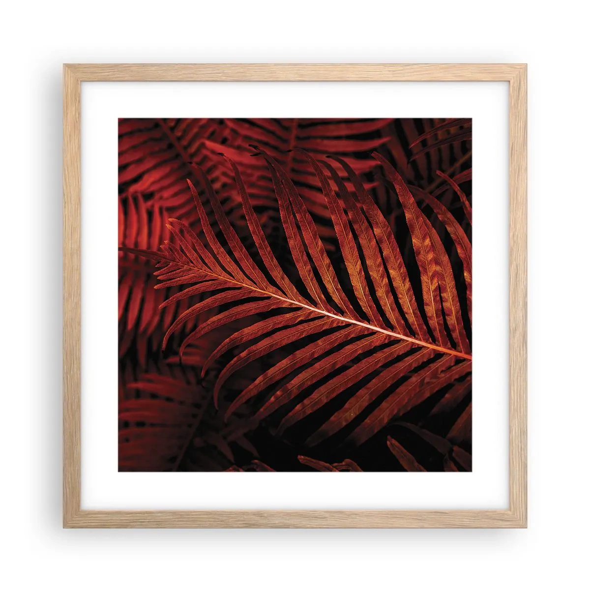 Plagát v ráme zo svetlého duba - Žiar života - 40x40 cm