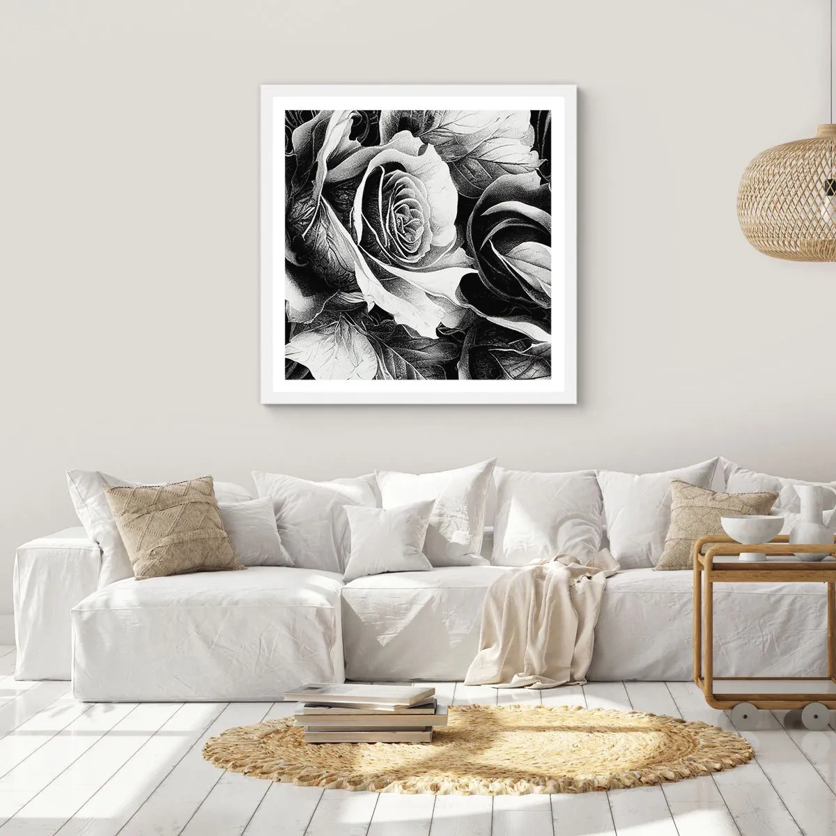 Plagát v bielom ráme - Navždy kráľovná - 50x50 cm