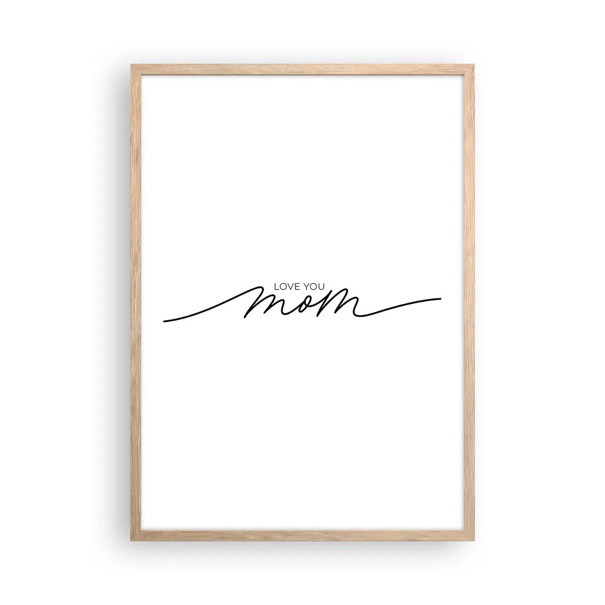 Plagát v ráme zo svetlého duba - Veľké dojatie - 50x70 cm