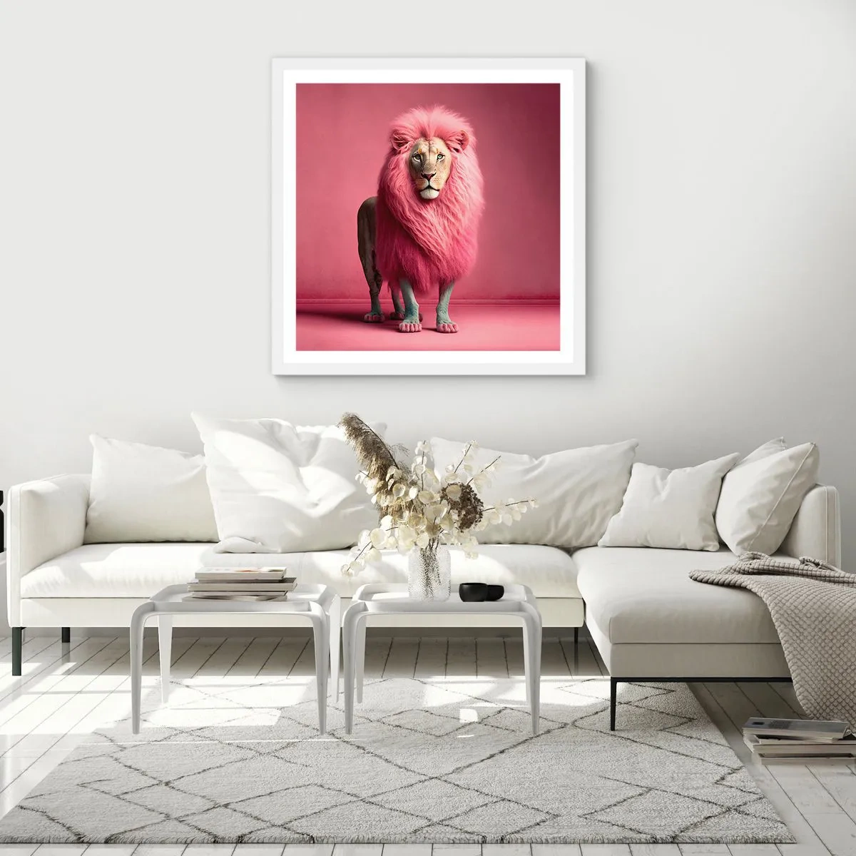 Plagát v bielom ráme - A už sa nebojíš - 30x30 cm